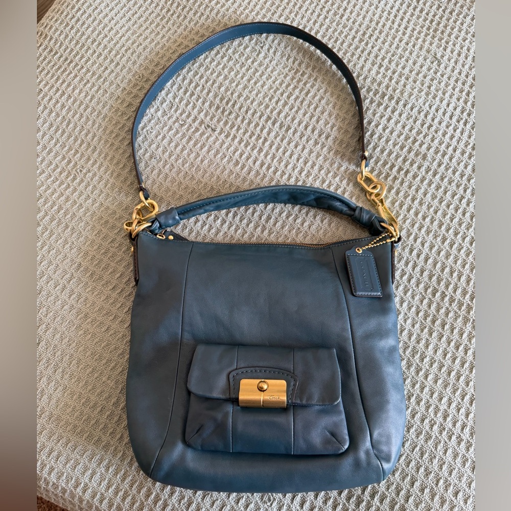 Coach Kristin Teal Convertible Hobo